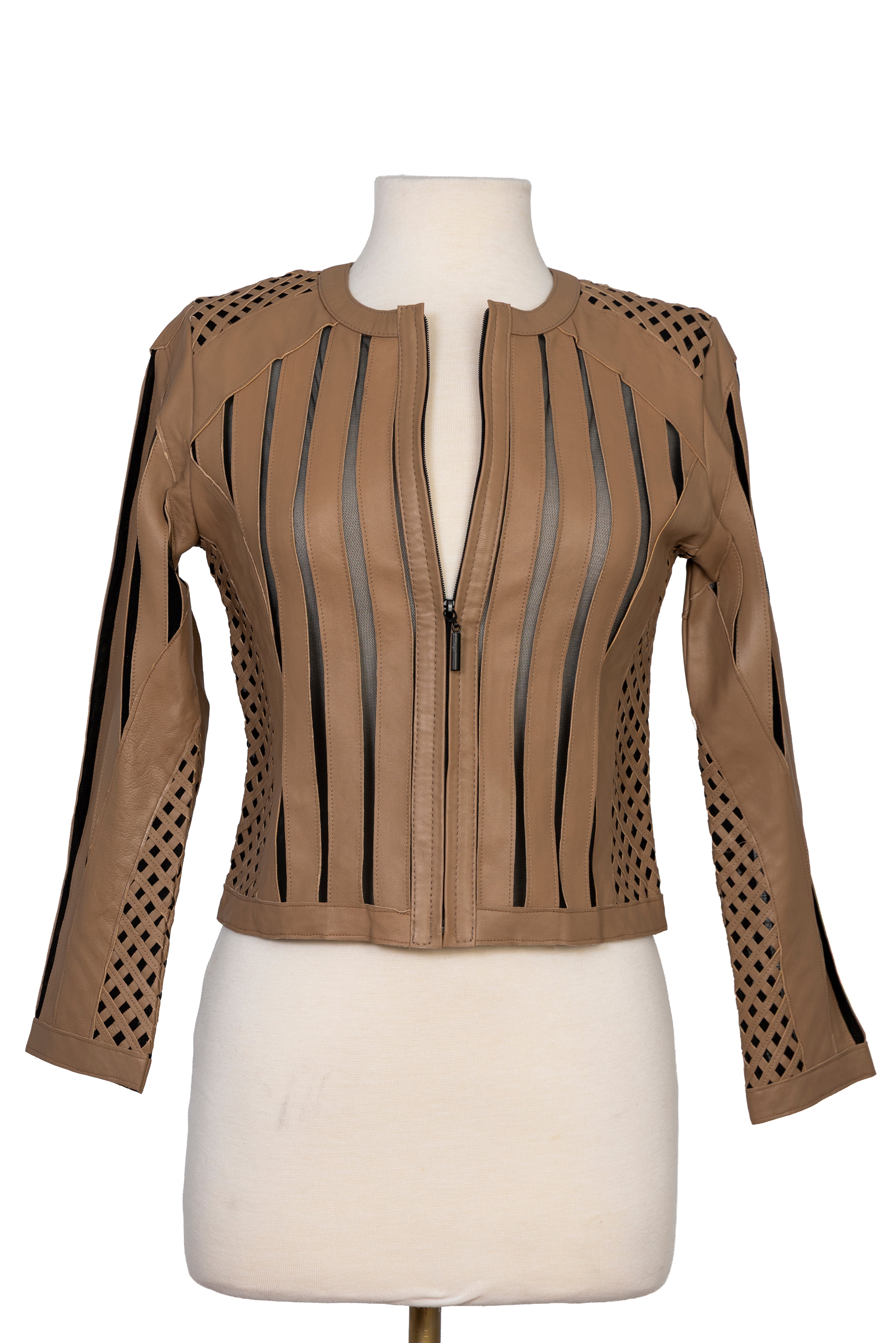 REGGIE - FITED SHORT JACKET CARAMEL