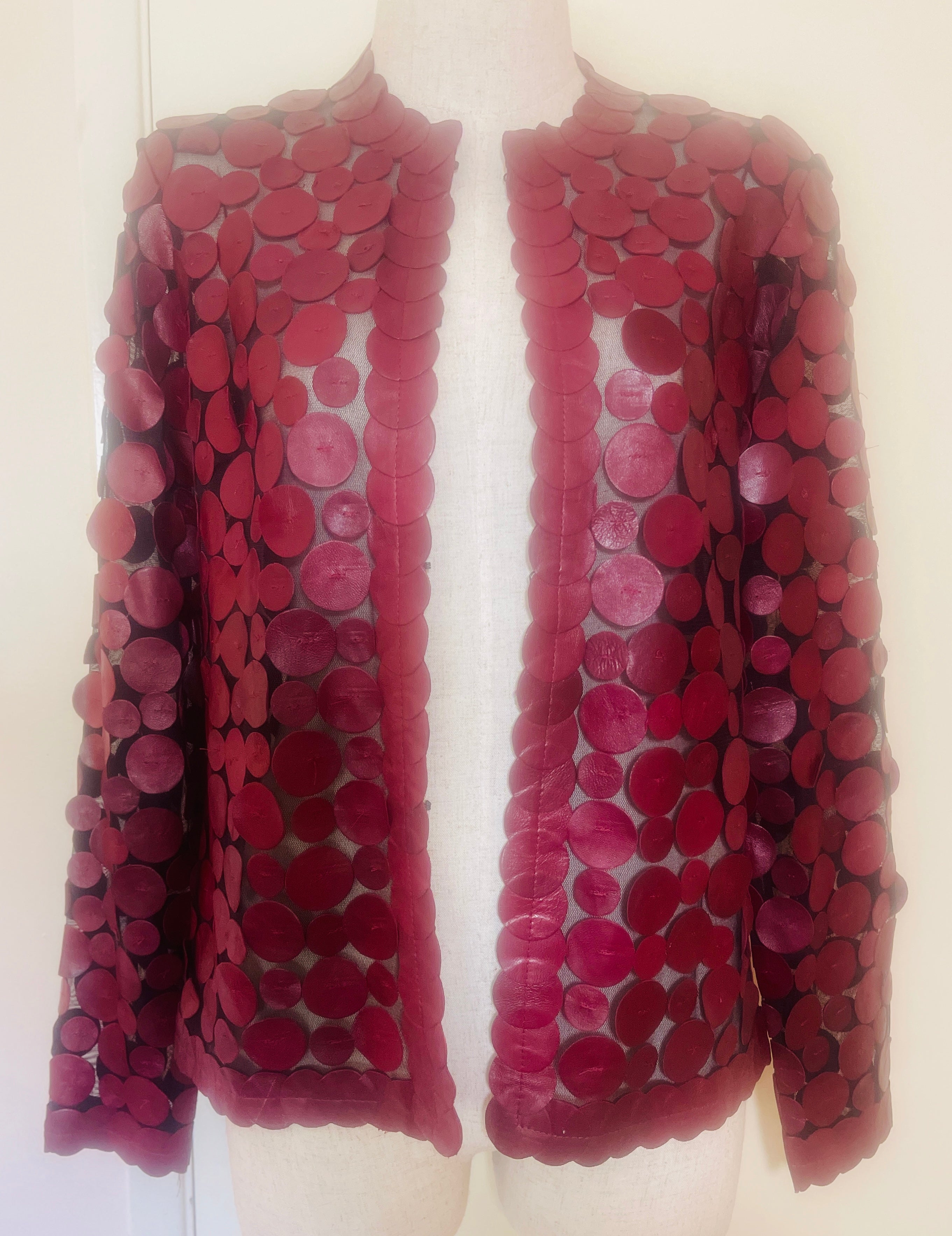 O JACKET BURGUNDY/WINE