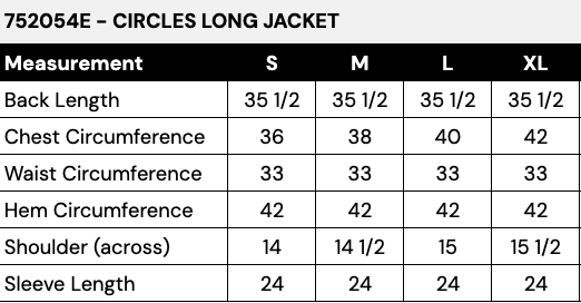 CIRCLES LONG JACKET