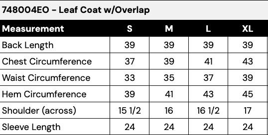 LEAF COAT W/OVERLAP