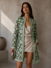 CIRCLES LONG JACKET GREEN